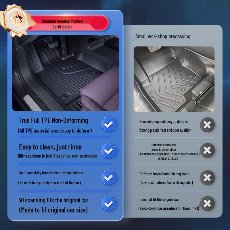 Leapmotor C10 TPE2026 Floor Mats - Complete Set for New Car Interior