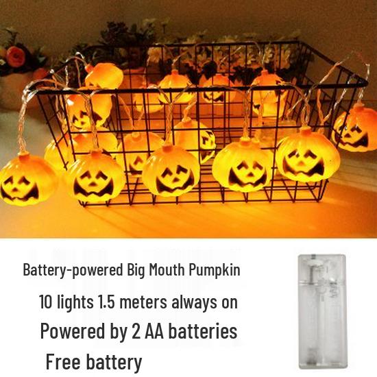 

Halloween Solar-Powered Pumpkin & Skeleton String Lights - Waterproof, Flashing Outdoor Party Decor -