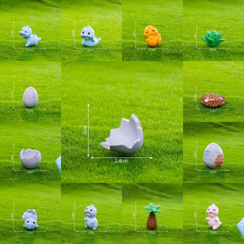 Cute Resin Dinosaur Figurines For Diy Crafts Garden Ornaments Desk Decor