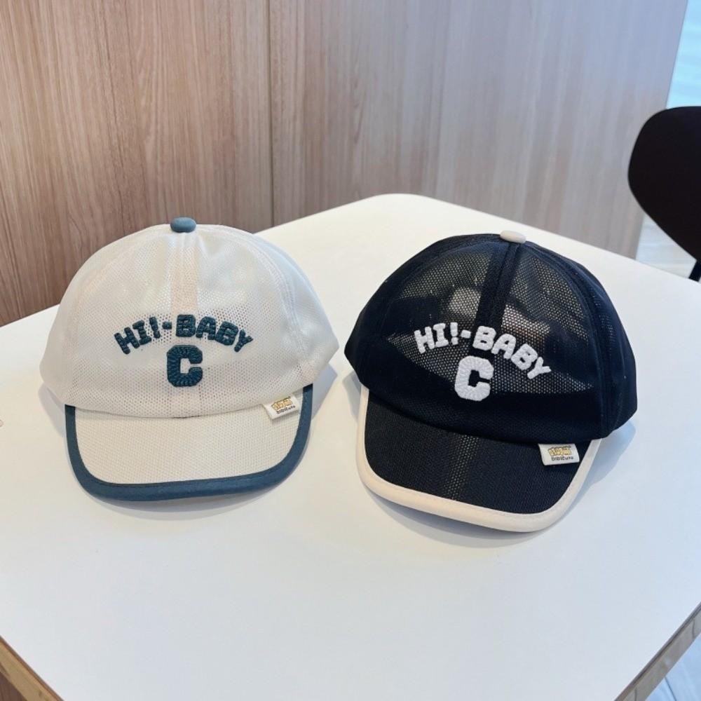 Korean Children Peaked Hat Letter C Sports Visot Cap Fashion Baby Baseball Cap  1-6y