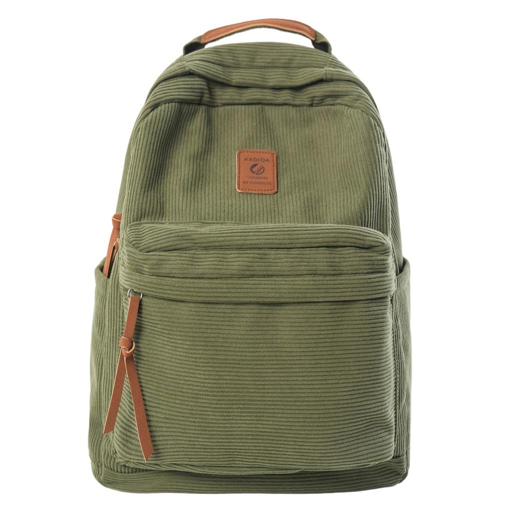 Schoolbag Retro Korean Version Ins Niche Schoolbag for Female Middle School Students Large Capacity Simple Solid Color Backpack Junior High School 