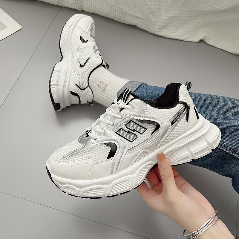 New Spring Autumn Women'S Jogging Sneakers Fashion Casual White Breathable Tennis Low Top Vulcanized Shoes Outdoor Trainers