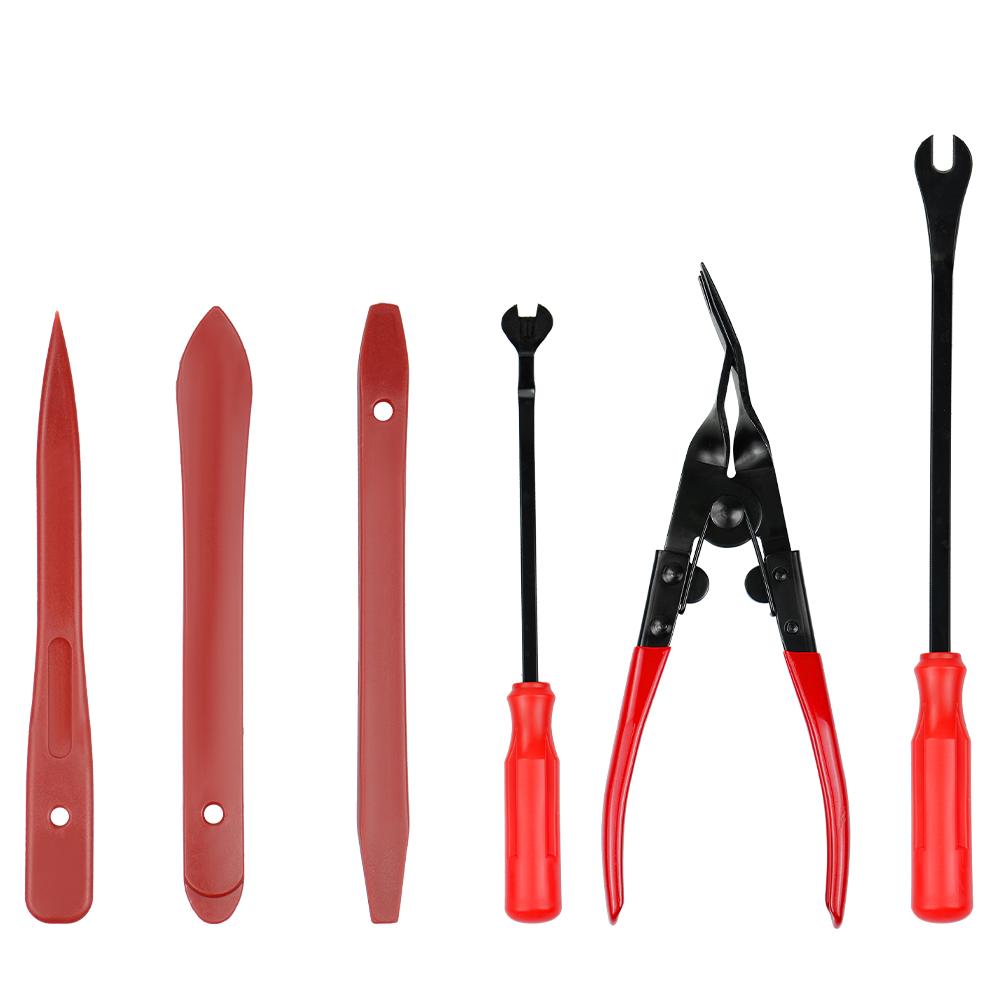 6-65pcs Best Product Car Audio Maintenance Kit Auto Trim Repair Panel Remover Pry Bar Car Dash Radio Door Trim Panel Clip Tool