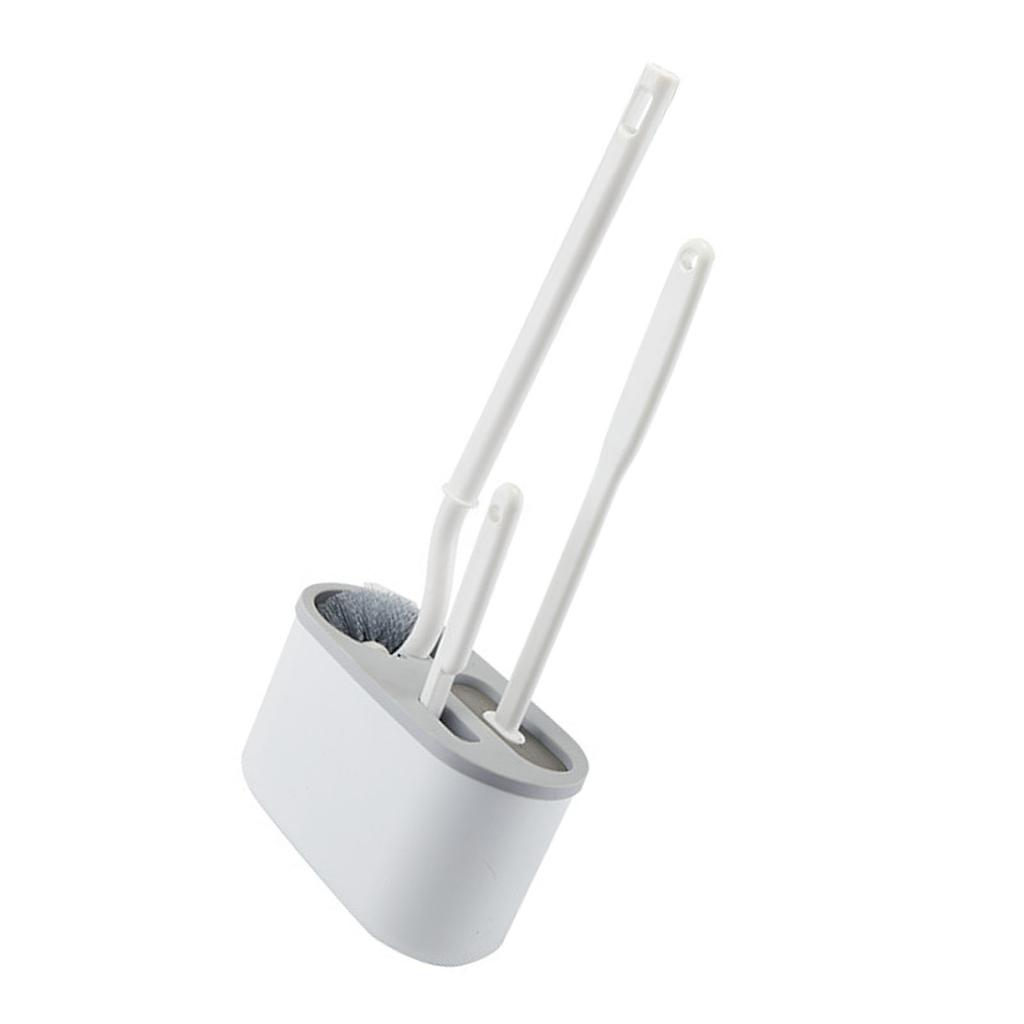 Toilet Brush Set   Handle Soft   Cleaning Brush Wall Hanging Toilet Brush Kit for Bathroom