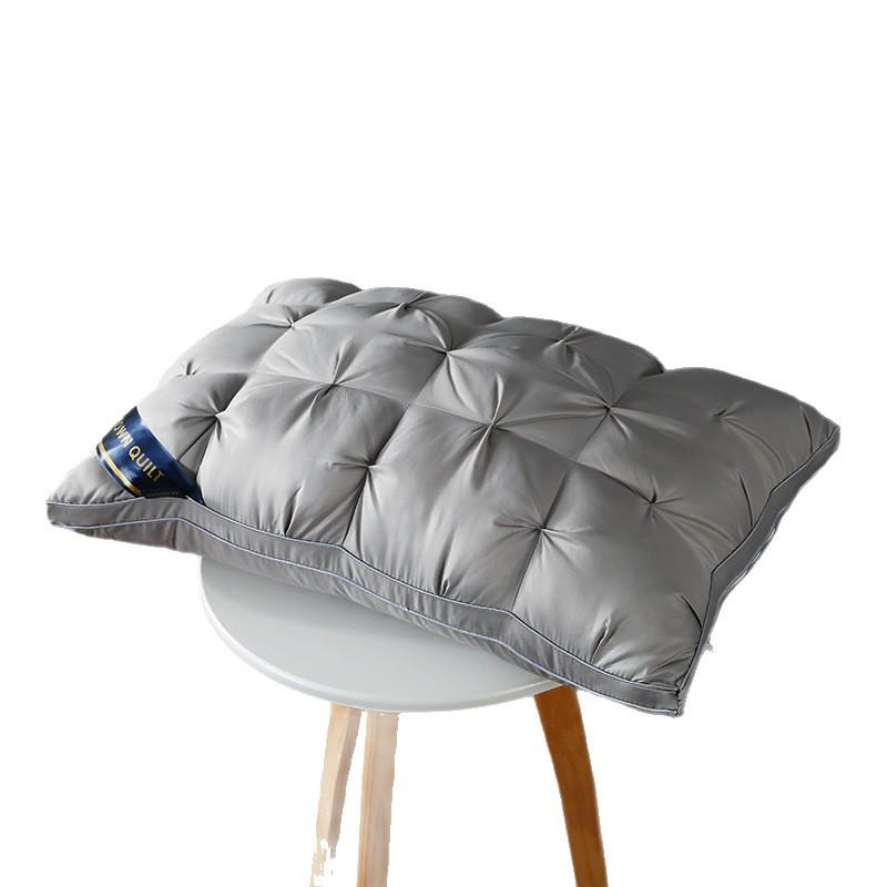 Silk Twisted Flower Bread Pillow - Breathable Neck Protection Cervical Health Pillow for Home Use.