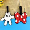 Cute Cartoon Bowknot Silicone Luggage Tag - White Palm Design