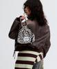 Macni Leopard String Pouch Bag Beige