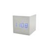 Wood Clock Creative Electronic Clock Square Digital Clock Mini Small Alarm Clock Thermometer Bedside Clock
