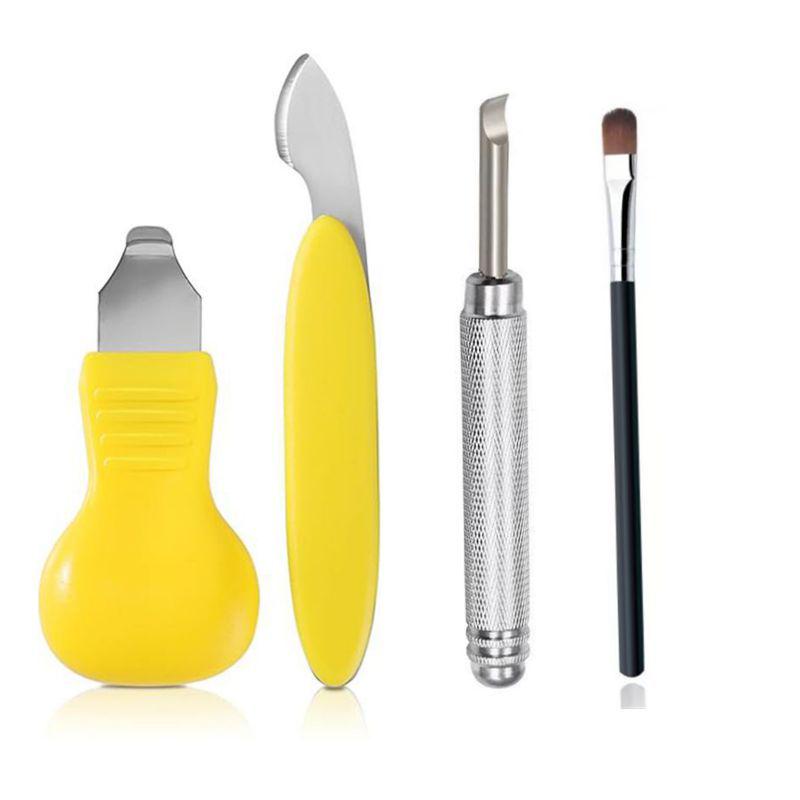 4-Piece Watch Repair Tool Set: Back Cover Opener, Battery Replacement, Pry Tool, Case Back Opener