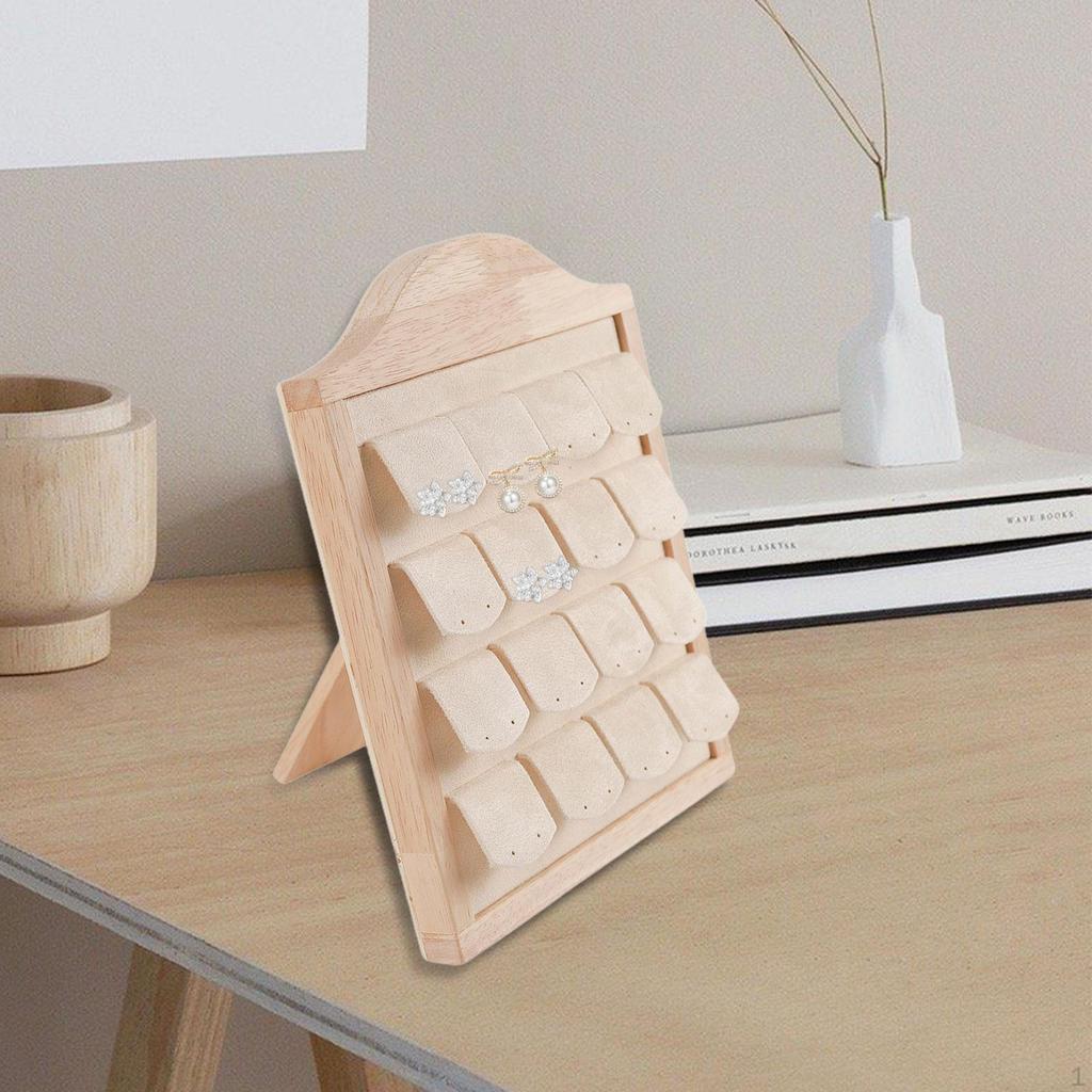 Earring Display Stand Holder Rack Fashion Gift Multifunctional Hold 16 Pairs Storage
