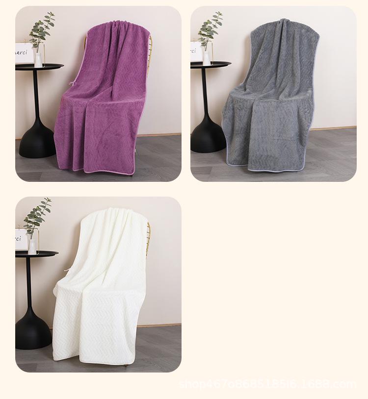 Coral Fleece Quick-Dry Towel: Super Absorbent, Soft & No-Shed for Bath, Face, Hair, Kitchen & Pet Use