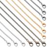 10pcs/lot 50/60cm O Style Necklace Chain Lobster Clasp Chain Metal Chain For Women Men DIY Jewelry Making Handmade Accessories