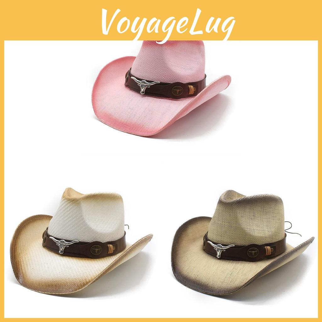 Folk Inspired Straw Hat With Large Brim And Sunshade For Men And Women Outdoor Use