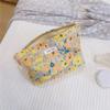 Simple Pattern Makeup Bag Travel Toiletry Organizer Pouch Canvas Cosmetic Bag