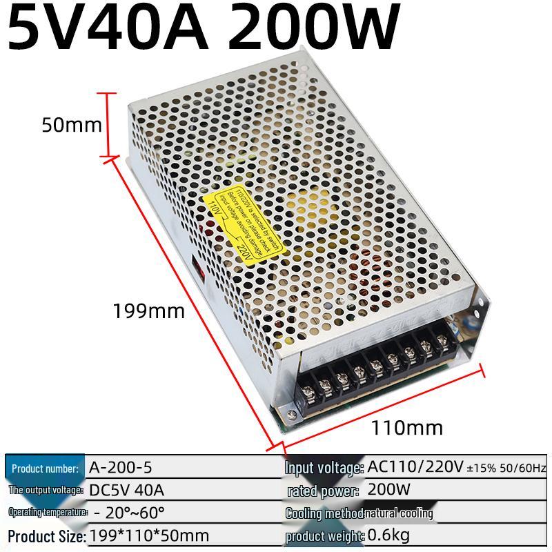 220V To 5V Power Supply Transformer for LED Display, 40A-80A (A-200W-5)