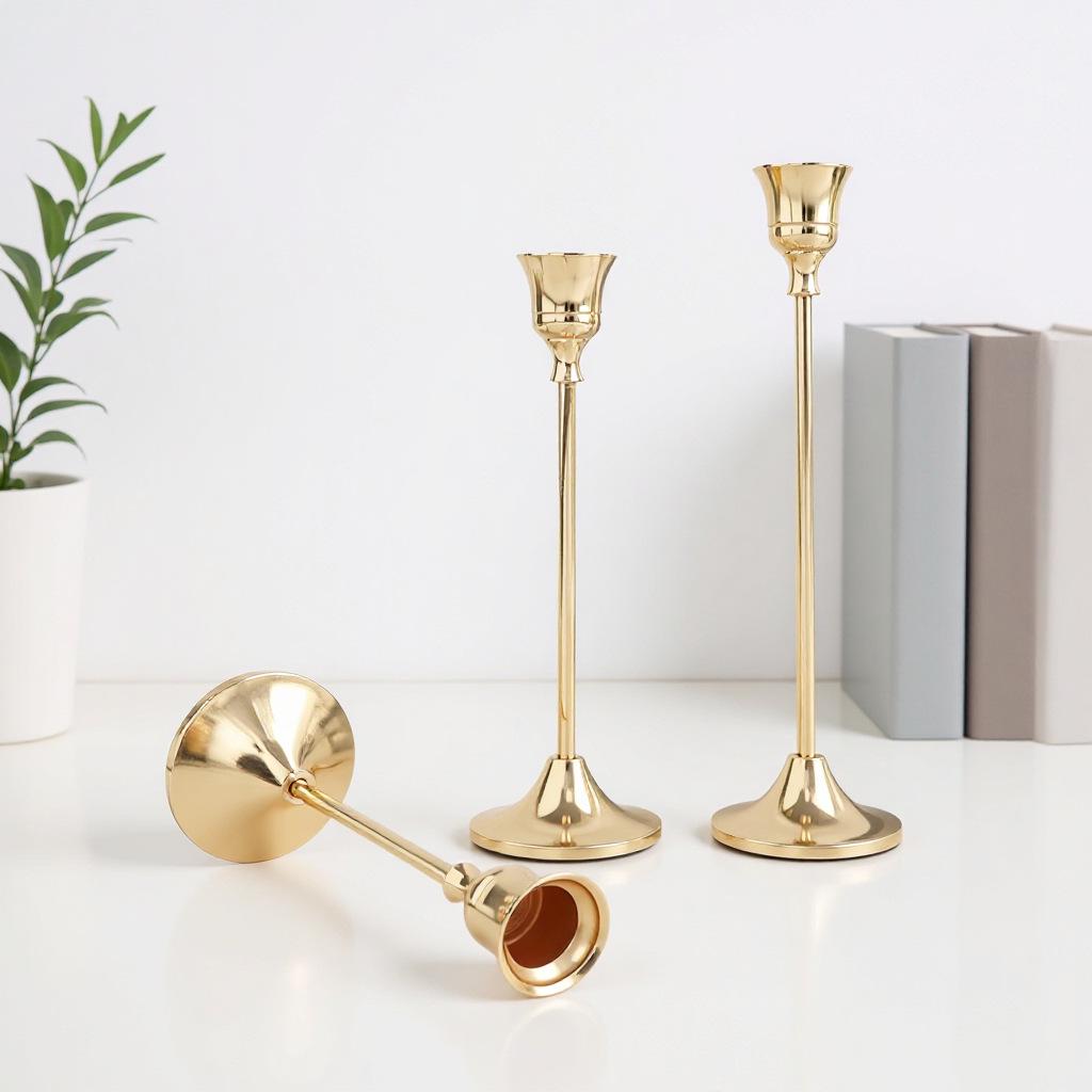 Europäischer minimalistischer Kerzenständer als Ornament für Candlelight-Dinner & Hochzeitsdeko