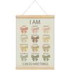 Foedor Affirmations Poster Bow Wall Decor, Girls Room Decor, Nursery Toddler Calming Corner Classroom Reading Corner Kids Room Playroom Poster Hanger