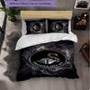 Biancheria da letto a tema Swansea City Set 3 Pezzi Copripiumino Biancheria da letto Decorativa Per Stanza Adolescenti Decorazione Casa