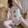 Schicke Damen-Loungewear mit Cartoon-Print, lockere Passform zum Schlafen