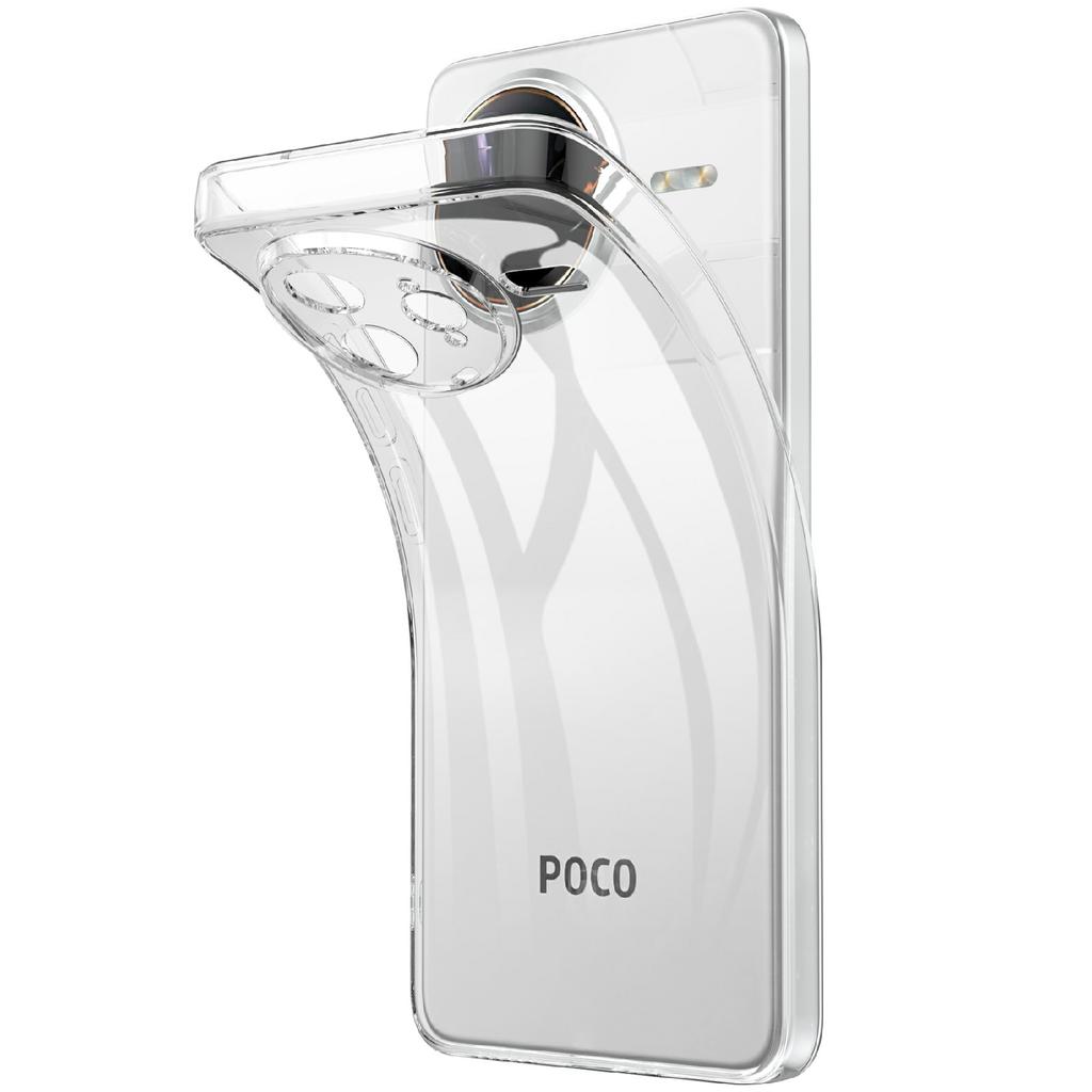 For Xiaomi Poco F7 Ultra 5G/Redmi K80 Pro 5G Case Anti-Fingerprint Crystal Clear TPU Phone Cover