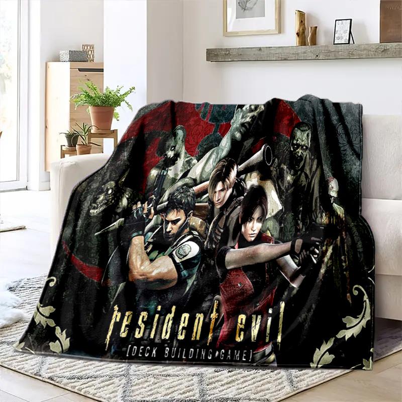 The sci-fi game Resident Evil features the Umbrella Corporation blanket a soft home furnishing nap decoration a warm Sherpa blanket for all seasons U3