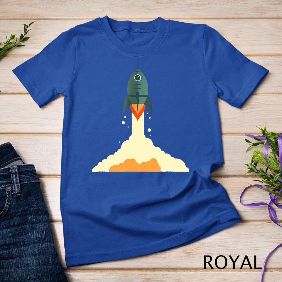 Space Rocket Astronaut T-Shirt Astronomy Exploration Unisex T-shirt 7 S