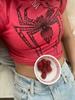 Spider Print Graphic Women Chic Tees Streetwear Vintage Letter Crop Summer Casual Trash Basic Goth Slim Short Sleeve T-Shirt Emo