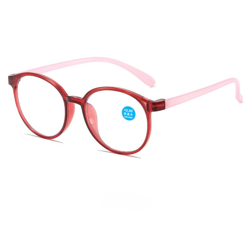 

Round Reading Glasses Women Men s Fashion Blue Light Blocking Farsighted Eyeglasses Hyperopia Prescription Glasses +1.0 To +4.0 1.5