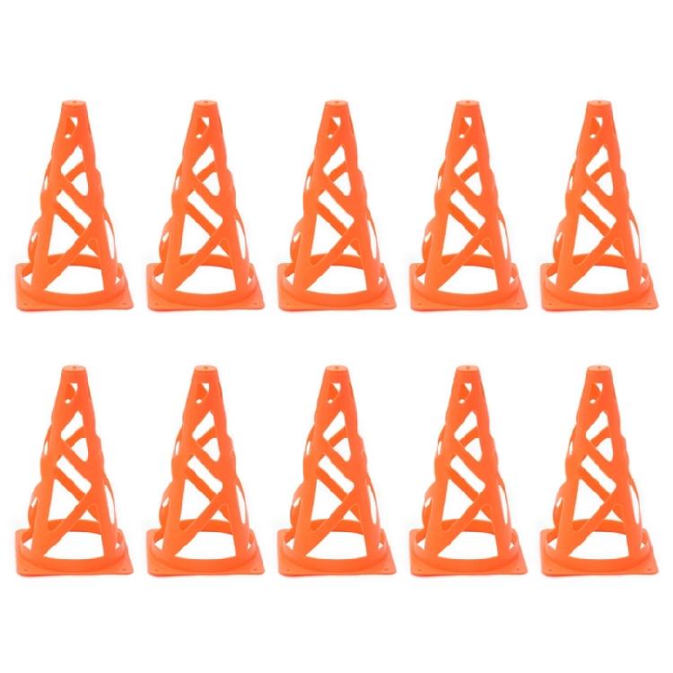 

10 Pack Sport Training Cones 23cm Football Traffic Marker Cones for Skate Soccer помаранчевий