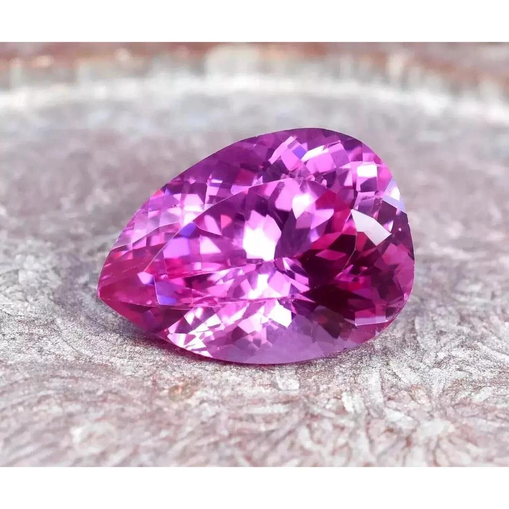 9-11 Ct Natural Awesome Pink Ceylon Sapphire Pear Cut Fabulous Gemstone