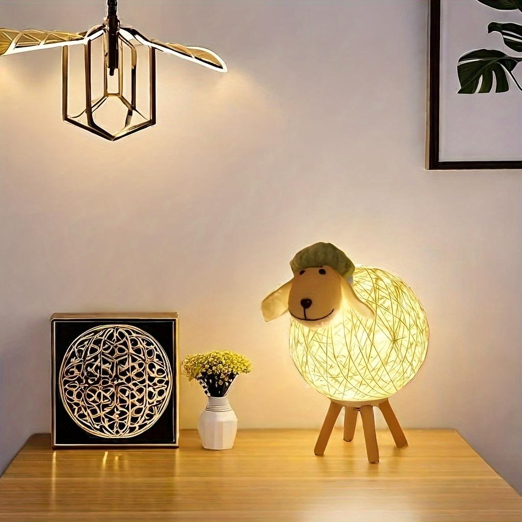 

Креативная светодиодная настольная лампа Sheep с питанием от USB, настольная лампа в стиле ар-деко для гостиных, спален и различных типов помещений. 1pc