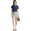 Anta X Seal Look Collaboration Life Series Comfortable Simple Short Versatile Slim Fit Letter V Neck Short Sleeve Polo Shirt Women Tops 962528114-6