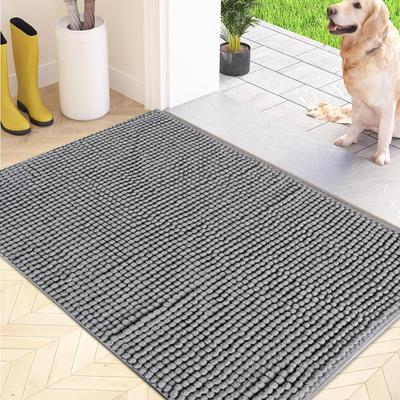 S M L Dog Door Mat Dog Mud Mat For Muddy Paws Absorbs Moisture And Dirt Absorbent  Quick Dry  Non-Slip Washable Mat