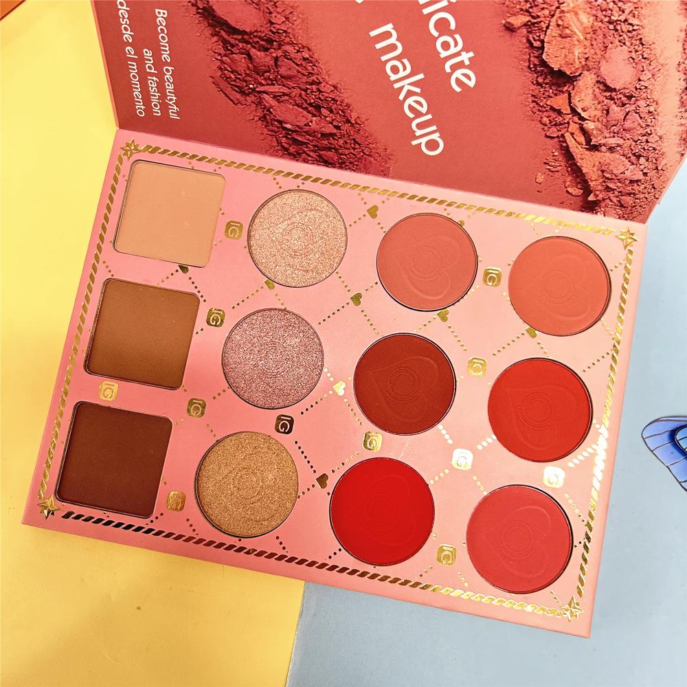 Beauty Pattern, 82-color Book Eye Shadow Palette, Pearlescent, Matte, Highlight, Blush, Contouring, Multi-color Makeup Palette