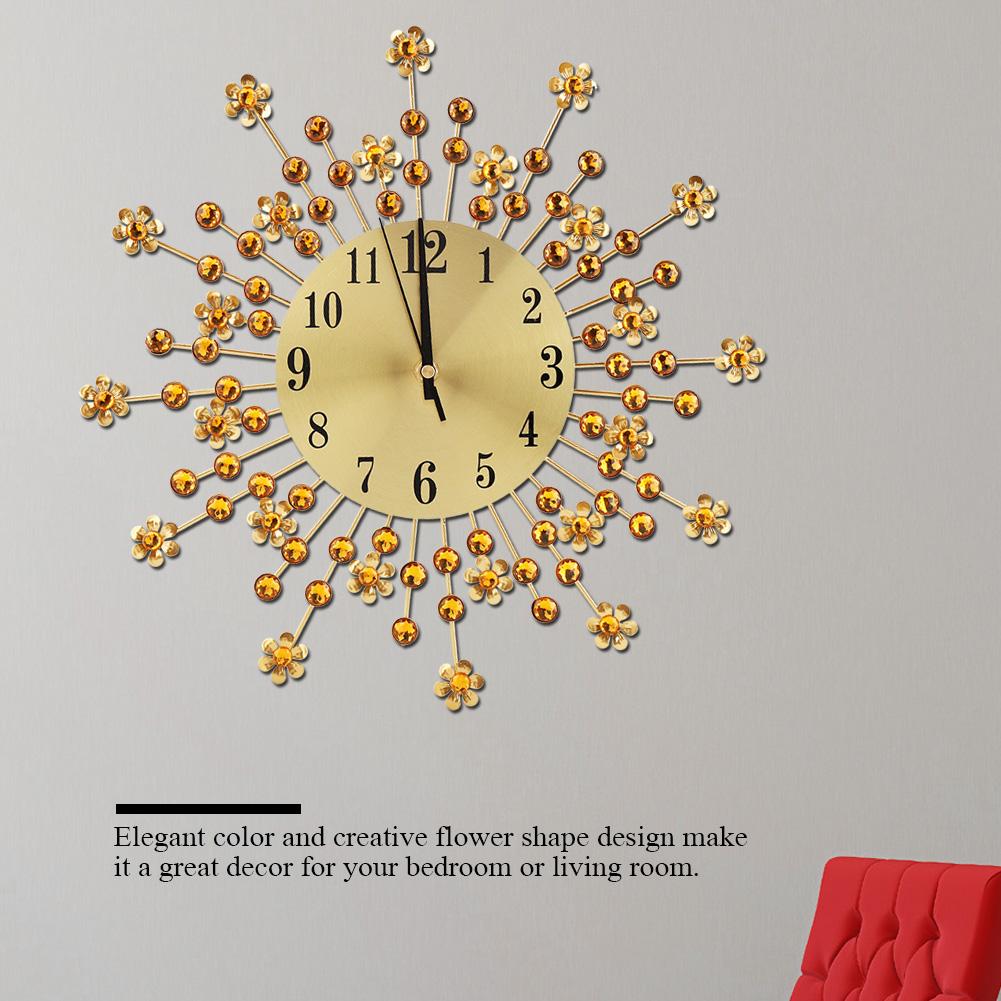 European Flower Shaped Wall Clock, Unique Ing Clock for Bedroom or Living Room, Ideal for Friends and Families
