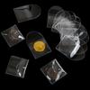 100Pcs Single Pocket Coin Flips, 2, 2.5 Inch Individual Clear PVC Coin Flips Sma