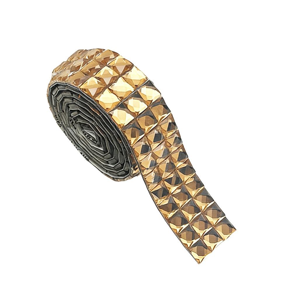Resin Crystal Rhinestones Tape Trim Square-Shaped Decorations Trim Glass Rhinestone Sticker Rhinestone Appliques