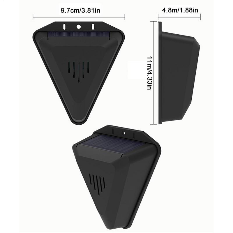 Solar Animal Repellents with 13 Kinds of Sound Playback Repelling Animals Alarm Repeller Outdoor Bird Repeller Solar Powered