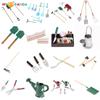 1/12 Dollhouse Miniature Simulation Hoe Farm Axe Spade Shovel Hoe Rake Watering Pot Hammer Farm Gardening Tools Accessories Set