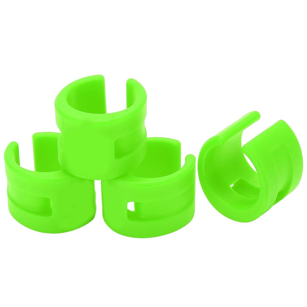 4pcs set Bike Front Rear Fork AntiCollision Rubber Protection Ring Guard Chain Sticker(Green )