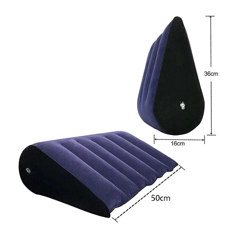 Poduszka nadmuchiwana wielofunkcyjna poduszka do ciała poduszka do jogi lędźwiowej do podróży, biura, samochodu, nadmuchiwana poduszka trójkątna, poduszka relaksacyjna