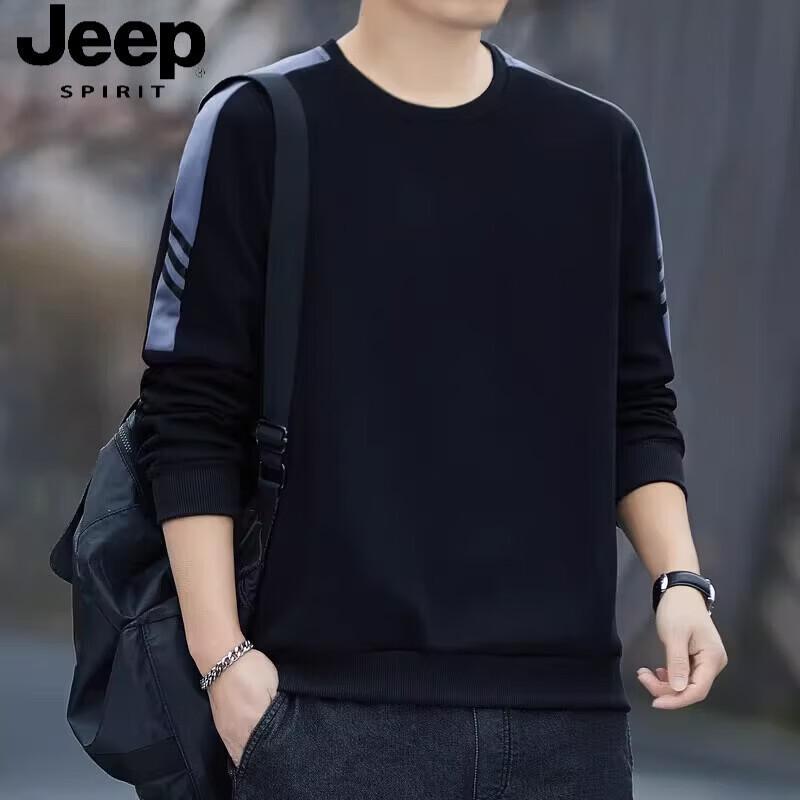 JEEP SPIRIT Men s Crew Neck Casual Sweatshirt 3XL