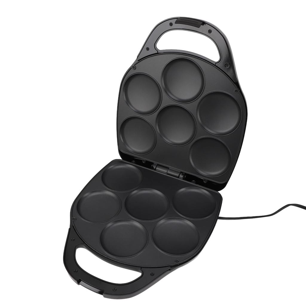 Elektryczna maszyna do robienia naleśników 1400 W, 6 gniazd, 3,5 cala, dwustronna, podgrzewana, zapobiegająca przywieraniu, inteligentna kontrola temperatury