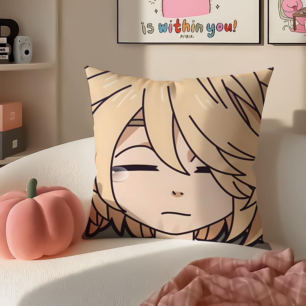 Anime intense Tokyo Revengers Mikey Cushion Cover Pillowcase Short Plush Invisible zipper Room Sofa Cushion Cover