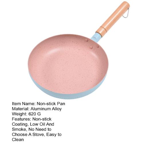 Nonstick Frying Pan Snowflake Pattern Saute Skillet with Medical Stone Coating Heat Resistant Handle Kitchen Cookware Accessories for Gas Electric