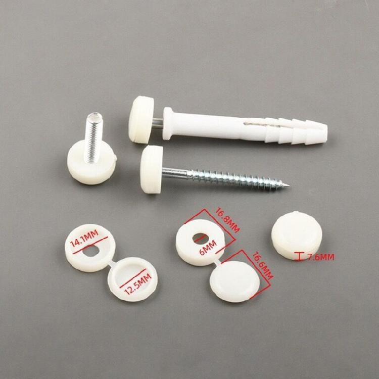 M6 Screw Decorative Covers Screw Protections for Furniture Cabinet Universal Foldable Snap Protective Cover 36pcs