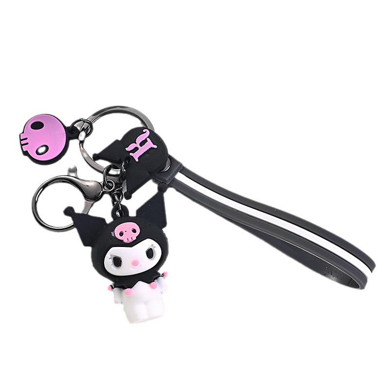 Sanrio Cartoon Cute Melody & Kuromi Pendant Keychain Doll