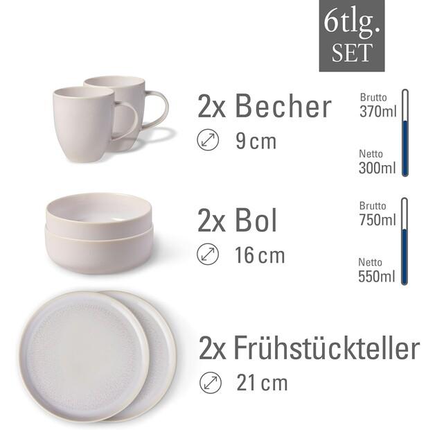 Breakfast Set Villeroy & Boch Crafted, 6 Pieces (1951839071)