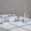 Mediterranean Style Sailing Boat Model Handmade Nautical Decor Miniature Sailboat  Party Decoration