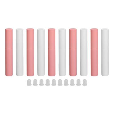 10 Piezas Tubo de Máscara de Pestañas Vacío 10ml Cabezal de Cepillo Suave Botella Rellenable Recipiente para Crema de Pestañas con Aplicador para Viajes Familiares